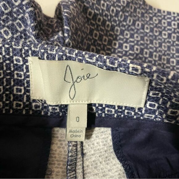 Joie Blue Printed Low Rise Short Shorts Size 0 GUC - Picture 3 of 13
